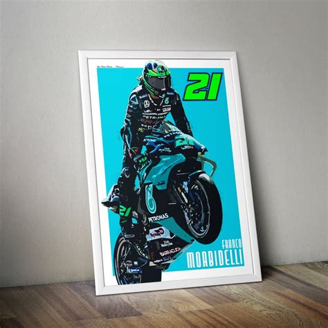 Franco Morbidelli Petronas Yamaha Motogp Art Poster Impresión Etsy España