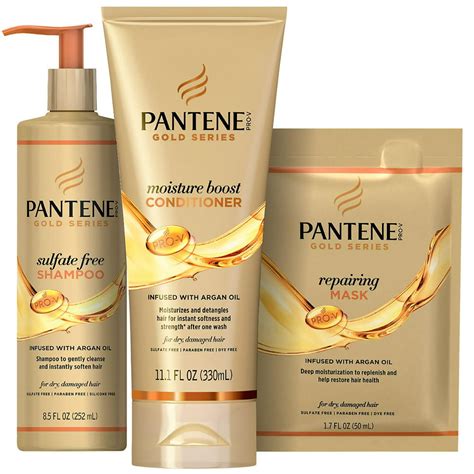 The Pantene Gold Series Sulfate Free Shampoo Moisture Boost