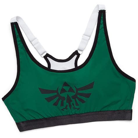 Legend Of Zelda Sports Bra 15 Liked On Polyvore Featuring Activewear