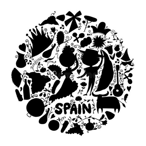 Curso Espanha Teste Padro Sem Emenda Para Seu Projeto Ilustração Do