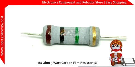 Jual 1m Ohm 5 Watt Carbon Film Resistor
