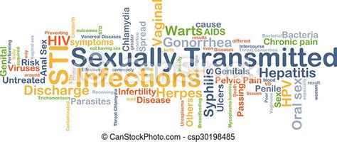 Stock Illustration Of Sexually Transmitted Infections Sti Background