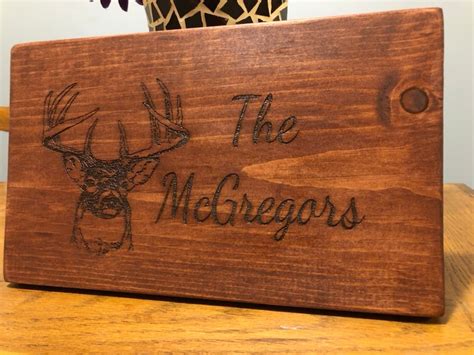 Personalized Laser Engraved Wood Sign Customized Wooden Sign Etsy