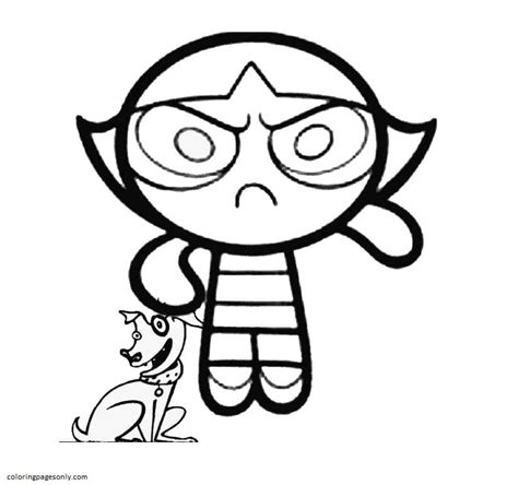 Buttercup From Ppg Coloring Page Free Printable Coloring Pages