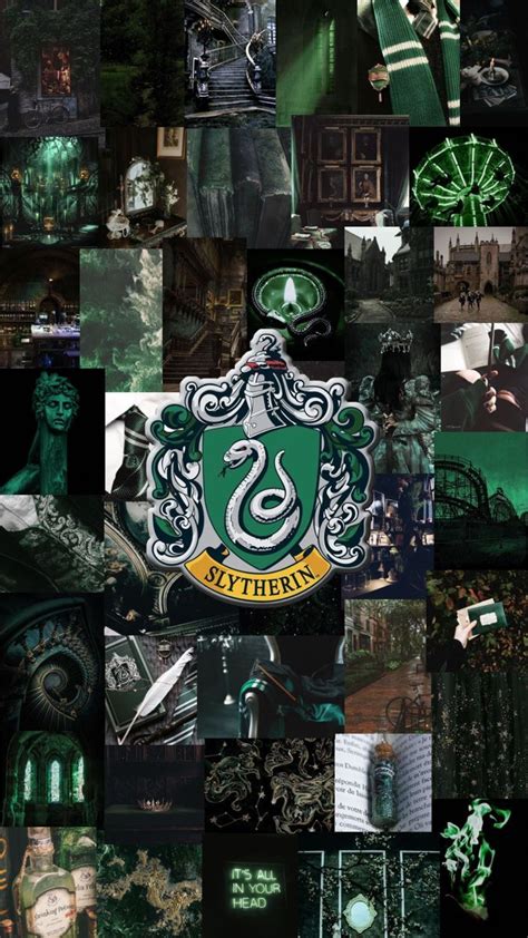 Slytherin Collage Wallpapers Wallpaper Cave