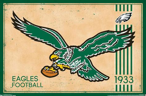 Buy Trends International Philadelphia Eagles Retro Logo Wall Poster 22