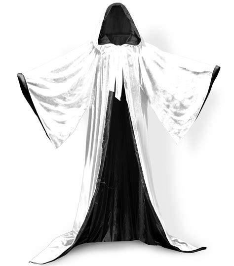 Costumes Reenactment Theater Velvet Wizard Robe With Satin Lined Hood