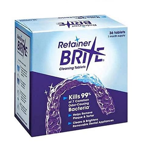 Retainer Brite Cleaning Tablets Trycare