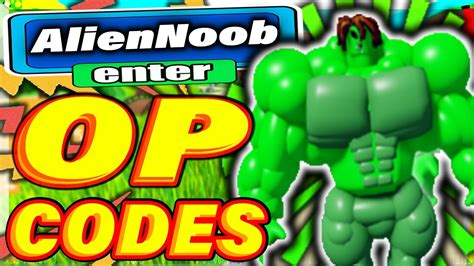 Mega Noob Simulator Codes Aliens Update All New Secret Op Roblox Mega