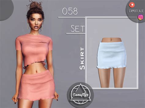 Set 058 Skirt By Camuflaje From Tsr • Sims 4 Downloads