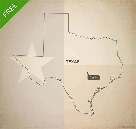 Texas Vector Outline