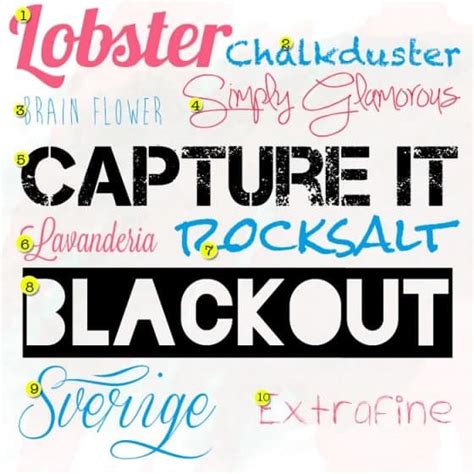 Best Free Fonts For Scrapbooking