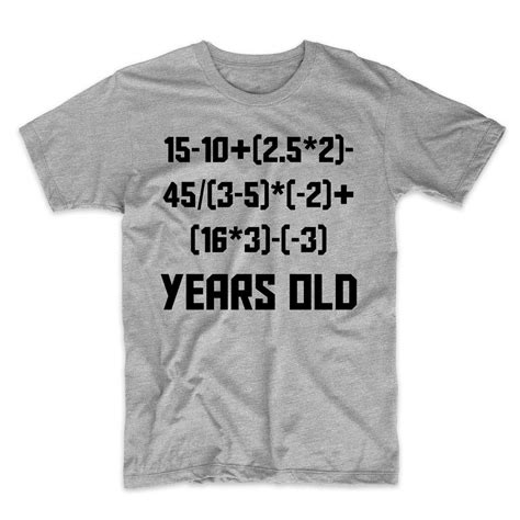 16th Birthday Shirt 16 Years Old Algebra Equation Funny 16th Etsy Canada