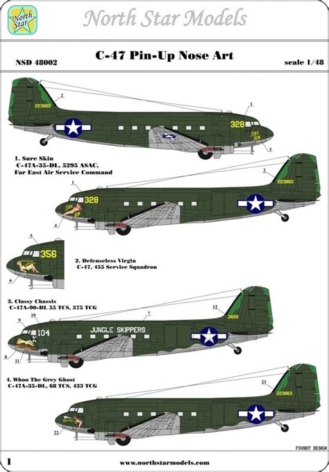 Toys And Hobbies Decal For Douglas C 47 Skytraindakota Pin Up Nose Art