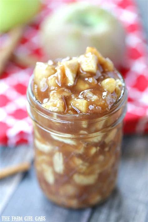 The apple pie filling will taste much better than anything you've ever had from a store without adding any sugar or presevatives! Homemade Apple Pie Filling - The Farm Girl Gabs®