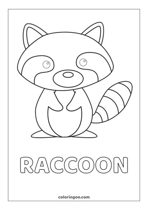 Raccoon Printable Coloring Page For Kids Coloring Home