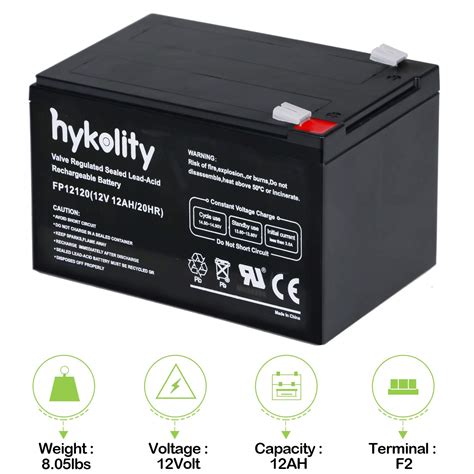 2 Pack 12v 12ah F2 Sealed Lead Acid Agm Rechargeable Sla Deep Cycle Battery