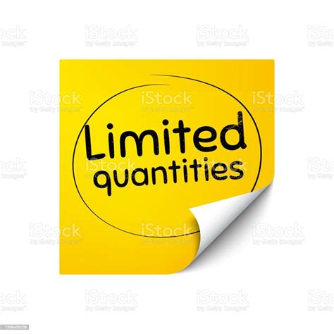 Limited Quantities Symbol Special Offer Sign Vector Stock Illustration Download Image Now Istock