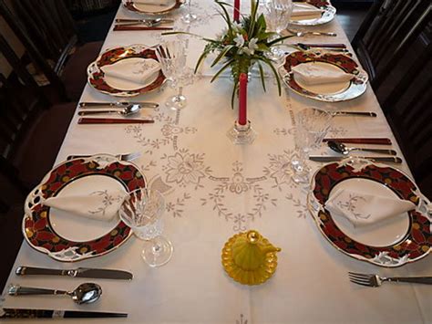 For all occasions, place the dinner plate in the middle of the placemat, napkin on the left side, fork on the left side of the plate, the knife on the right side, the spoon on the right side of the knife, and the water glass on the upper right side. How to Set a Dining Table | Dengarden