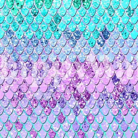 Buy Mermaid Scales With Glitter 9 Wallpaper Happywall