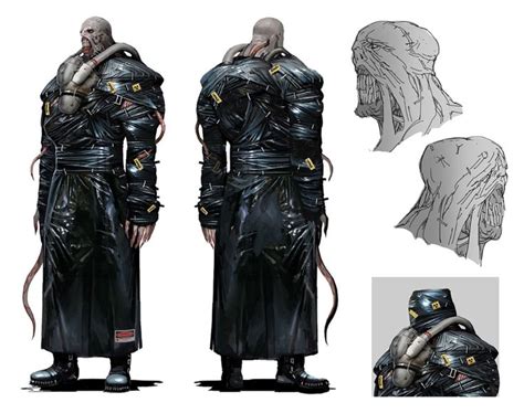 Nemesis Concept Art Resident Evil 3 2020 Art Gallery In 2020