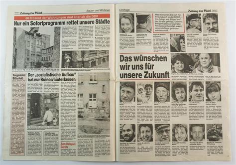 Zeitung Zur Wahl 1990 Allianz Für Deutschland Ddr Museum Berlin
