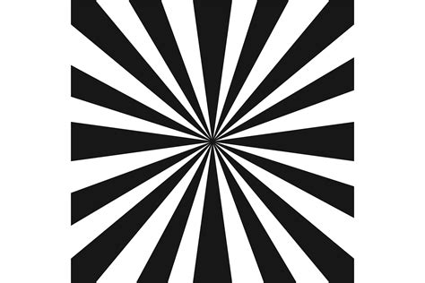 Retro Stripe Burst Background Black Ray Graphic By Onyxproj · Creative