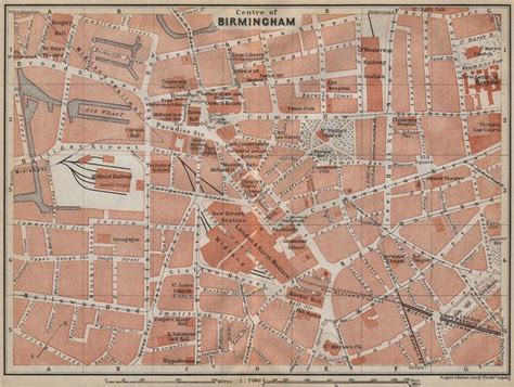 Image Result For Vintage Map Of Birmingham City Centre Birmingham