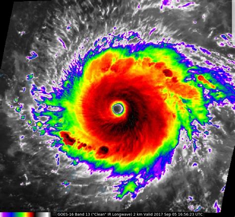 Vivid Images Of Hurricane Irma From Noaa Goes 16 Satellite View From