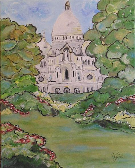 Reserved Commissioned Sacre Coeur Basilica Painting Etsy Painting