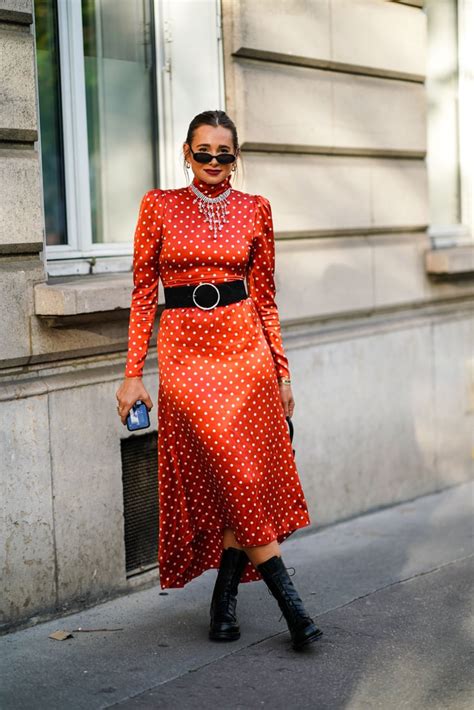 How To Wear Polka Dots Polka Dots Outfit Ideas Popsugar Fashion Photo 9