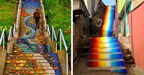 Stair Art Is A Stunningly Unexpected Canvas For Public Murals