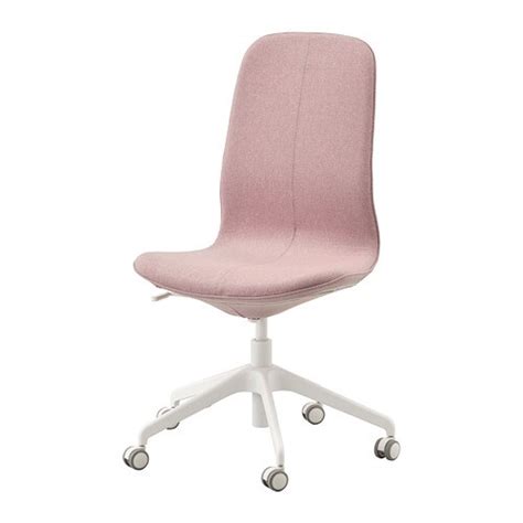 LÅngfjÄll Office Chair Gunnared Light Brown Pink White