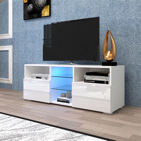 Entertainment Centers And Tv Stands Yofe Tv Stand With 12 Colors Led