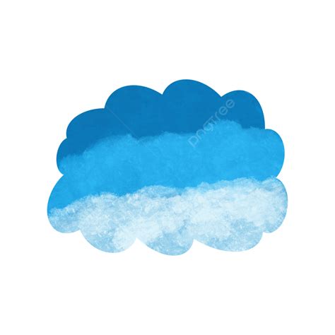 Watercolor Cloud White Transparent Watercolor Blue Clouds Vector