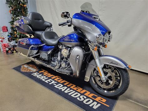 Used 2017 Harley Davidson Ultra Limited Superior Blue Billet Silver