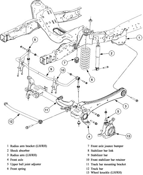 Ford Truck Front Suspension Diagram