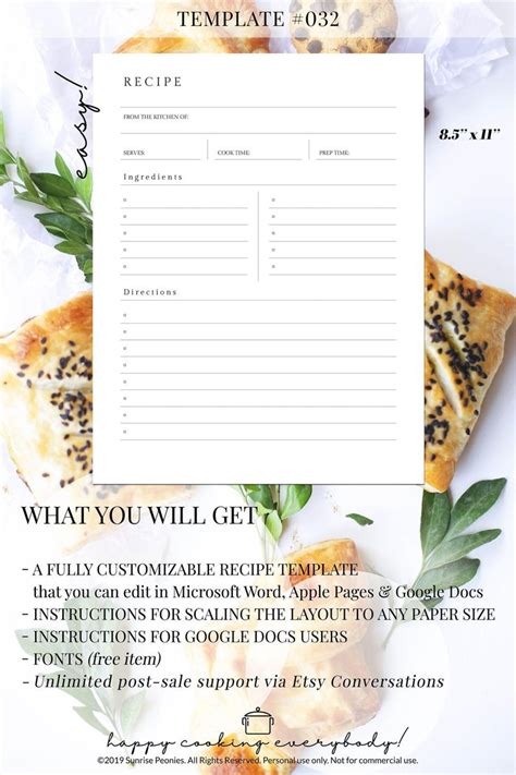 A Recipe Card With The Words What You Will Get Written On It And Some Food