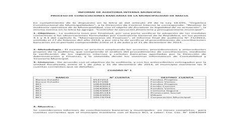 Informe De Auditoria Interna Municipal Proceso De €¦ · Informe De