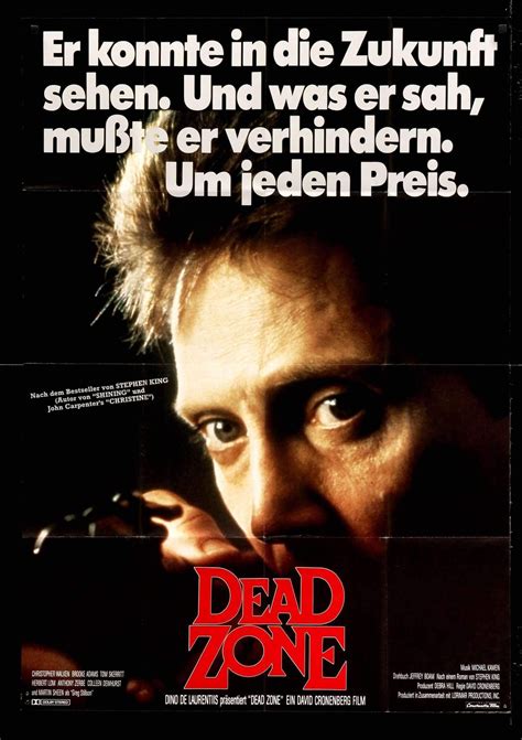 The Dead Zone 1983 Original German Movie Poster Original Film Art