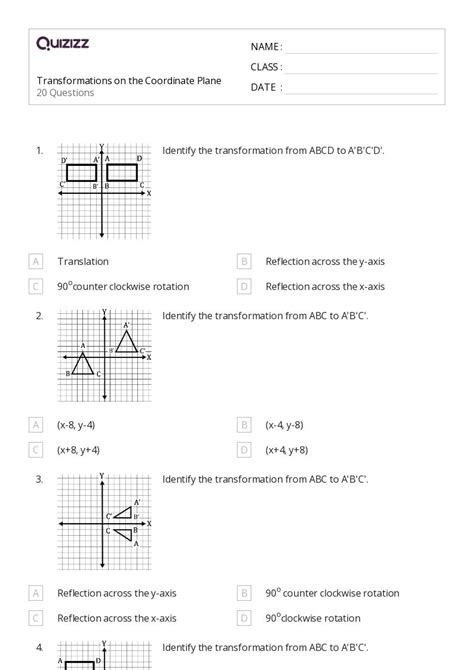 50 Coordinate Planes Worksheets For 7th Class On Quizizz Free