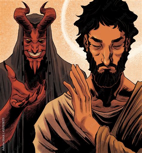 Devil Confronts The Saint Satan Finds Jesus Christ In The Desert