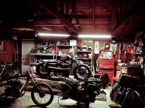 Cave Garage Workshop Shed Garage Cafe Motorcycle Garage Motorcycle
