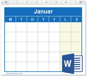 Året 2021 er dette år. Gratis 2019 Kalender MS Word