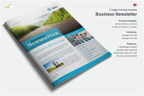 Business Newsletter Vol2 Business Newsletter Brochure Design