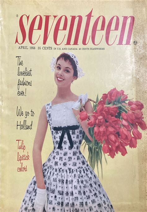 Seventeen April 1956 The Loveliest Fashions Ever Magazine Se