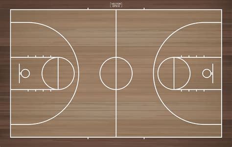 Top Down View Of Basketball Court 1346644 Vector Art At Vecteezy