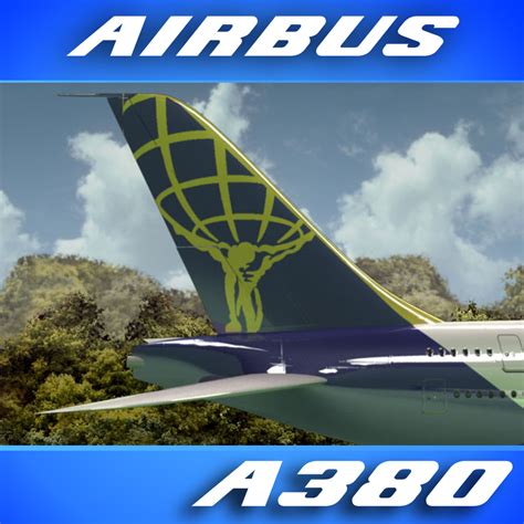 3d Airbus A380 Atlas Air