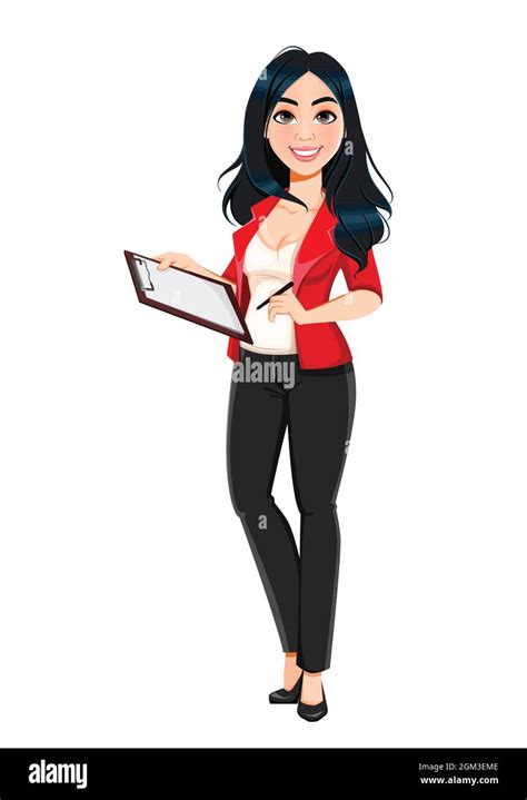 Female Manager Cartoon