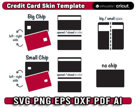 Credit Card Skin Template Credit Card Skin Svg Credit Card Etsy